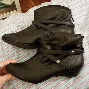 Black ankle boots